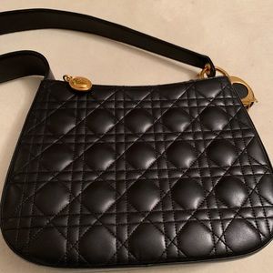 Christian Dior black Quilted vintage handbag